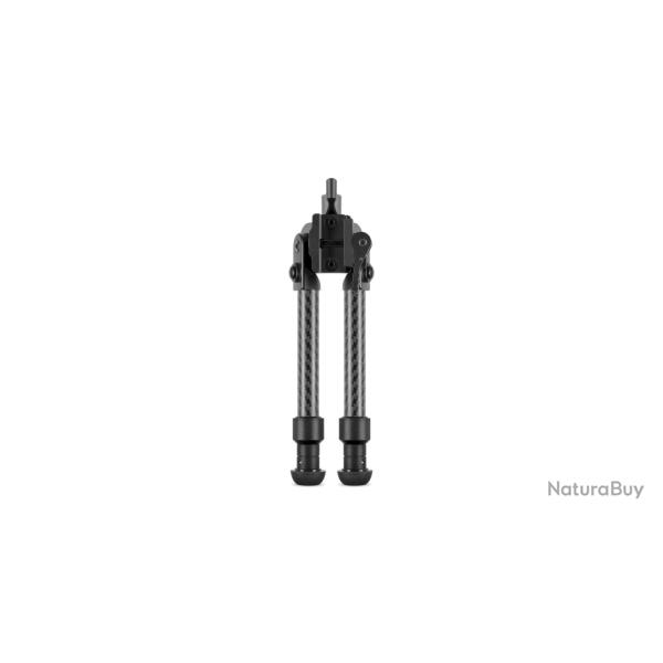 Bipied HAWKE en fibre de carbone jambe lisse (20-28cm)