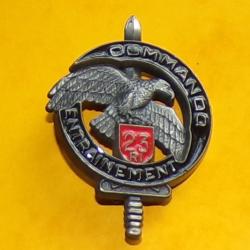 Commando Entrainement, 23 R.I. &eacute;pingle sertie, FABRICANT DELSART SENS  , HOMOLOGATION GS 31 ,BON ETA