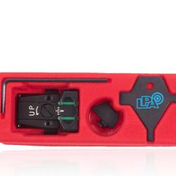 HAUSSE REGLABLE ET GUIDON LPA TTF36GL GLOCK FIBRE OPTIQUE