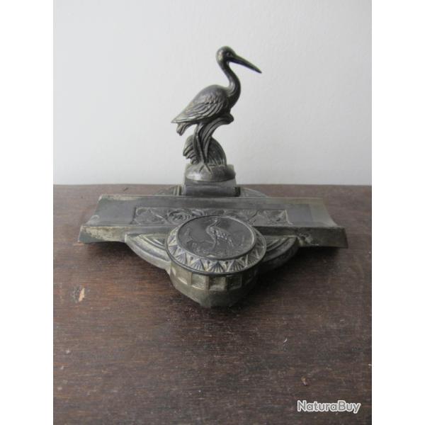 Encrier en r�gule art d�co - Cigogne 1930