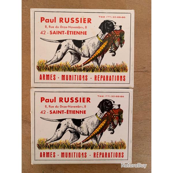 2 bo�tes de cartouches Russier cal 16.
