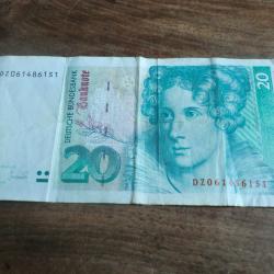 billet 20 deutsche mark / D Z0614861S1