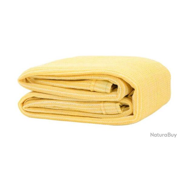 Tapis tente poly�thyl�ne haute densit� beige 200x300 cm respirant r�sistant