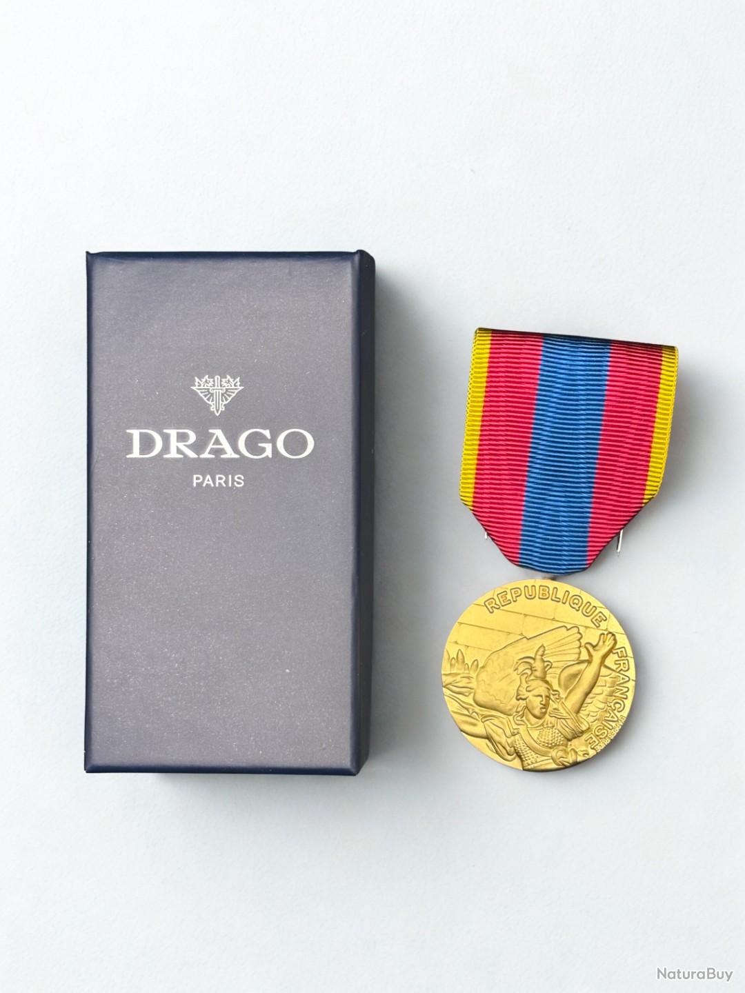 14.019) Médaille de la Défense Nationale - Or - Drago - Médailles