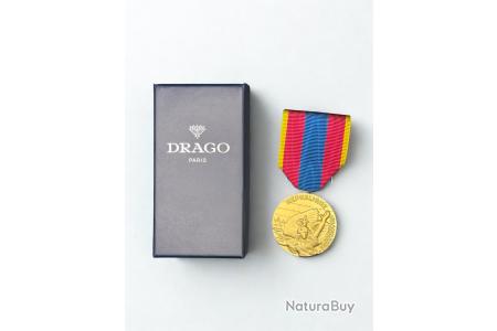 14.019) Médaille de la Défense Nationale - Or - Drago - Médailles