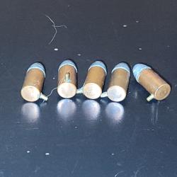 Lot de 5 cartouches anciennes 7 mm &agrave; broche - cat&eacute;gorie D - collection - N&deg;2