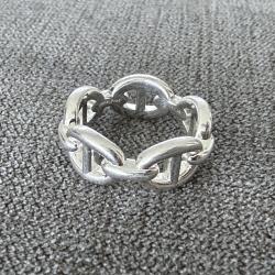 Bague HERMES neuve en argent - chaine d'ancre - taille 51 - Herm&egrave;s