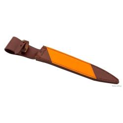 Fourreau Cuir Hourvari 25 cm - Protection Robuste - Finition Artisanale - Pour &Eacute;pieu de Chasse Durab