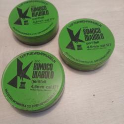 Lot de 3 bo&icirc;tes plombs diabolo