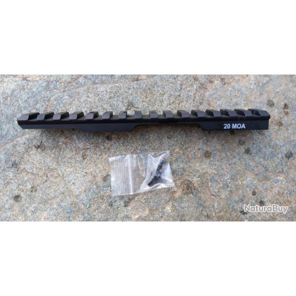 Rail picatinny pent� 20 MOA pour Tikka T1x