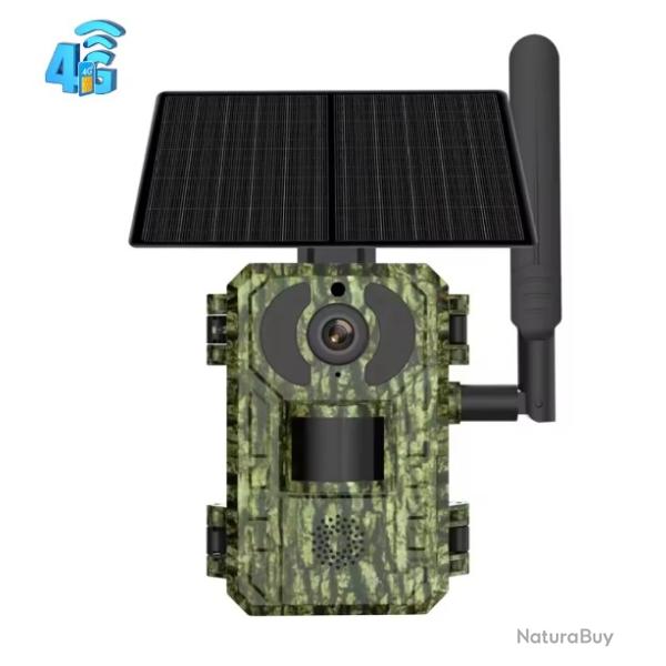 4G cellulaire 4MP 2K batterie solaire PIR mouvement activ� faune chasse cam�ra de sentier IP65