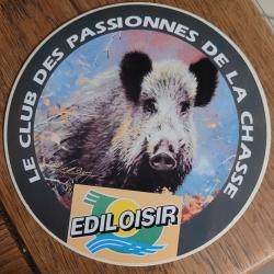 Autocollant chasse, grand gibier , sanglier , ediloisir Mod&egrave;le 2