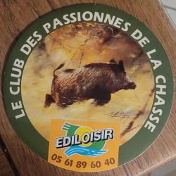 Autocollant chasse, grand gibier , sanglier , ediloisir Mod&egrave;le 3