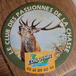 Autocollant chasse, grand gibier , cerf , ediloisir