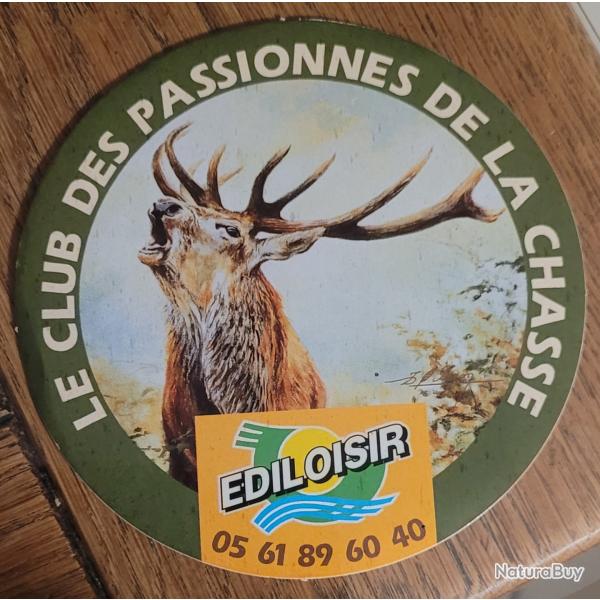 Autocollant chasse, grand gibier , cerf , ediloisir