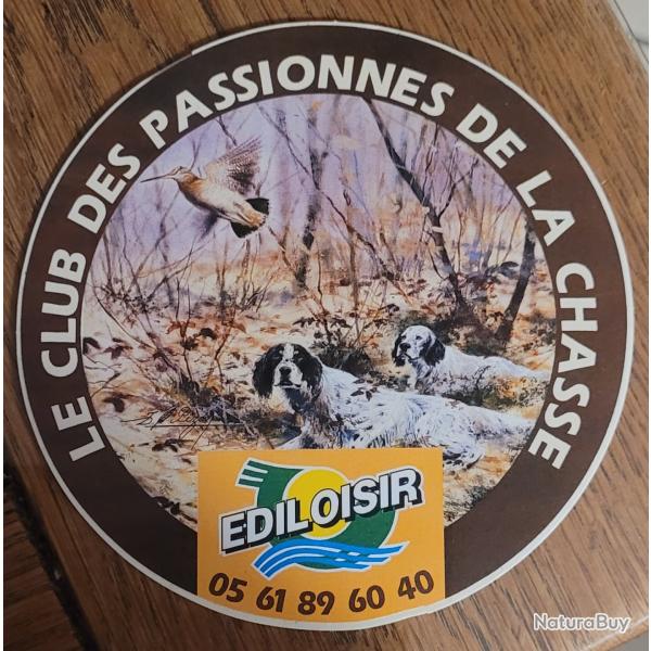 Autocollant chasse, b�casse,b�cassiers,chien de chasse drathaar,ediloisir