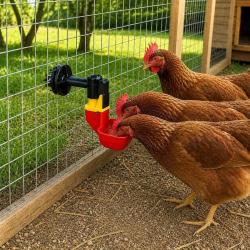 Abreuvoir automatique cage clapier volailles et oiseaux godet &Oslash;3,8cm Olba
