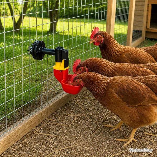Abreuvoir automatique cage clapier volailles et oiseaux godet �3,8cm Olba