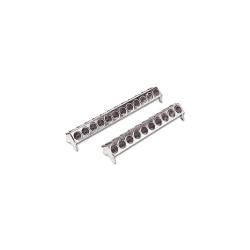 Mangeoire m&eacute;tal galvanis&eacute; poussins 50 cm &agrave; trous