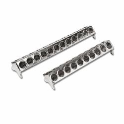 Mangeoire m&eacute;tal galvanis&eacute; poussins 50 cm &agrave; trous