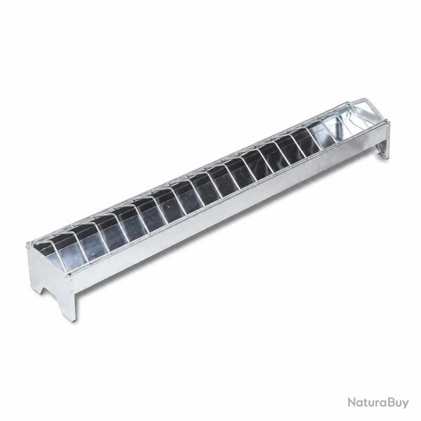 Mangeoire lin�aire volaille galvanis�e 75 cm