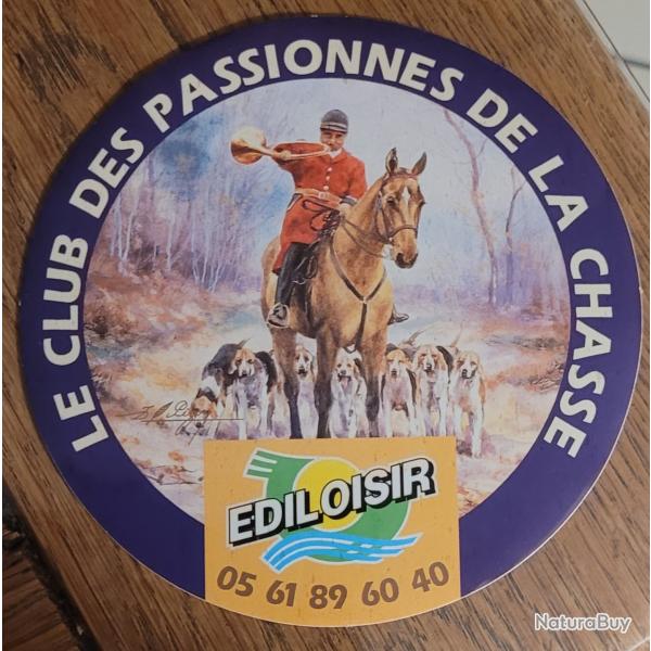 Autocollant chasse, chien de chasse, chasse � courre ,ediloisir