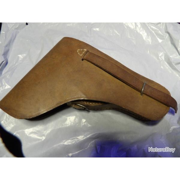 holster �tui cuir pistolet ceinturon jamais distribu� FR 1940 mod PA 35 MAB D Ruby 7.65 ww2
