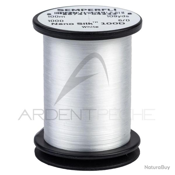 Fils de montage Semperfli Nano Silk Predator 6/0 blanc
