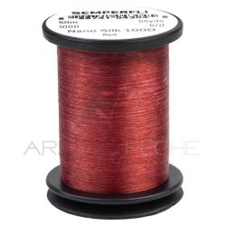 Fils de montage Semperfli Nano Silk Predator 6/0 rouge