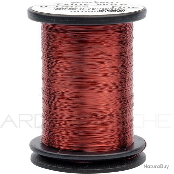 Tinsel rond fin 0.1mm Marron
