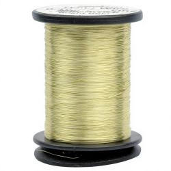 Tinsel rond fin 0.1mm Or