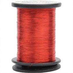 Tinsel rond fin 0.1mm Rouge