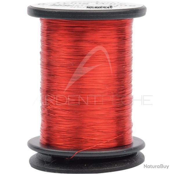 Tinsel rond fin 0.1mm Rouge
