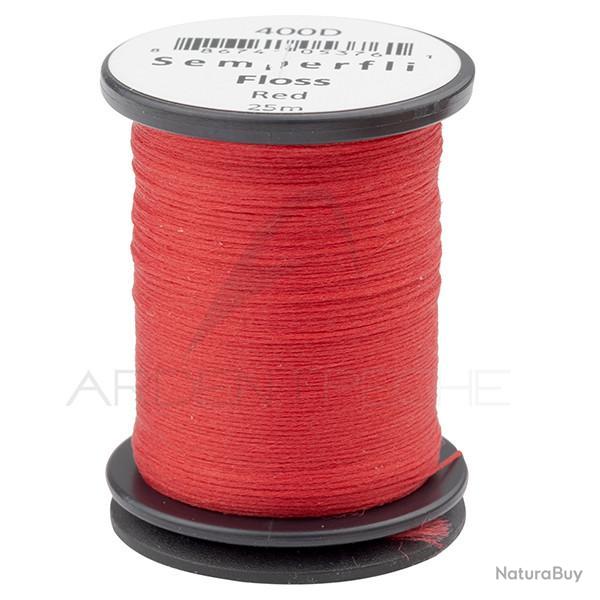 Fils de montage polyfloss SEMPERFLI 400D rouge