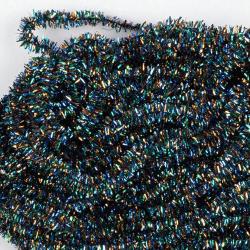 Herl de paon synth&eacute;tique 2 mm bleu