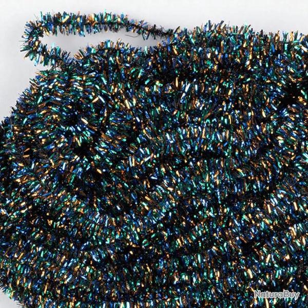 Herl de paon synth�tique 2 mm bleu