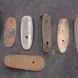 Lot de 7 plaques de couche m&eacute;tallique