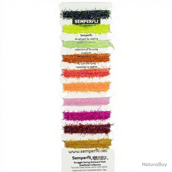 Assortiment straggle string Stealhead chenille