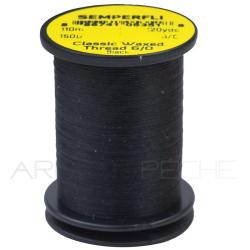 Fils de montage Semperfli Classic waxed thread 110 m 6/0 Noir