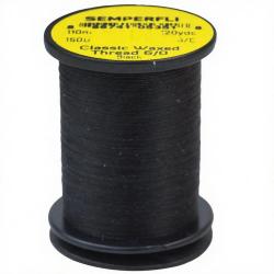 Fils de montage Semperfli Classic waxed thread 110 m 6/0 Noir