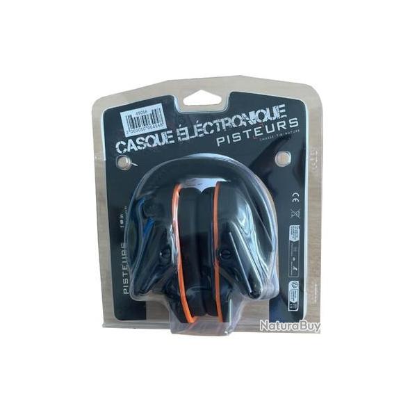 Casque �lectronique Pisteurs noir/rouge