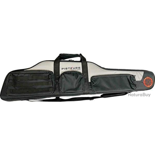 Fourreau carabine Pisteurs premium avec mousse haute densit� gris/noir 125cm