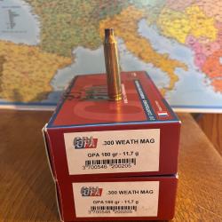 300 Weatherby Magnum douille GPA tir&eacute; une fois 2 bo&icirc;tes