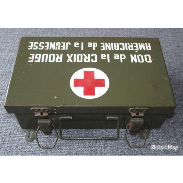 Caisse premier secours US Don de la Croix Rouge Am�ricaine de la Jeunesse