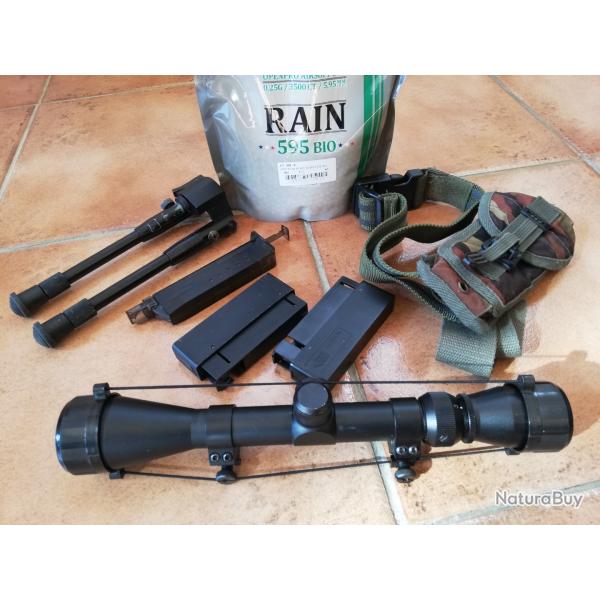 Lunette de vis�e Strike Systems 3-9x40 et divers �quipements airsoft