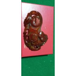 Sculpture de cheval en cornaline