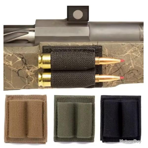 LOT de 2 Patchs Adh�sif Porte-Balles, Coloris au Choix