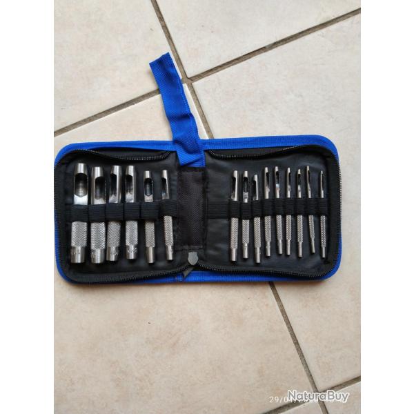 BRADEE - Trousse de 15 emporte pi�ces de 1 � 11mm NEUVE