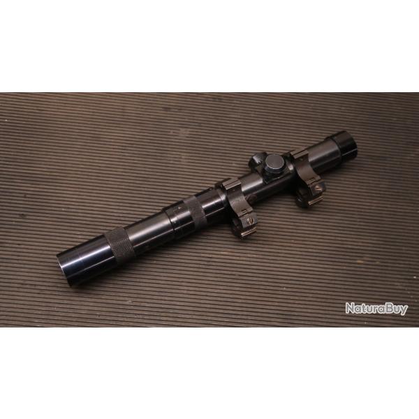 Vieille rare lunette en acier avec montage acier 2.5 - 5 x 22 REF JEAN