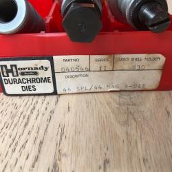Outils de rechargement HORNADY durachrome cal 44 sp / 44 mag